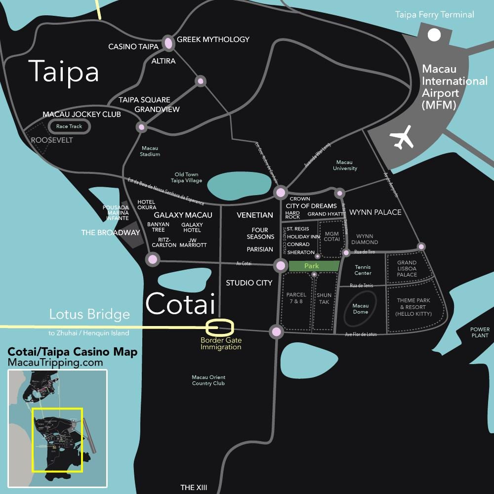 harta e cotai Macau