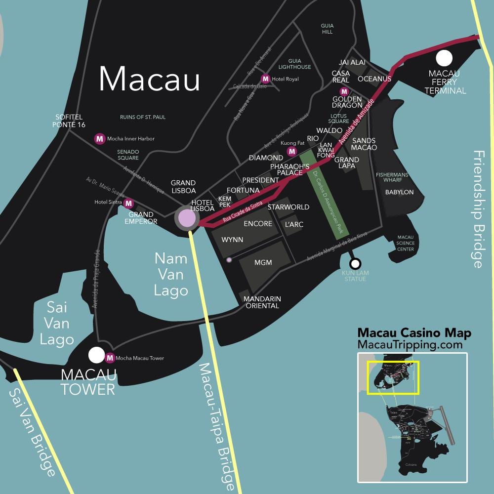 kazinove Macau hartë