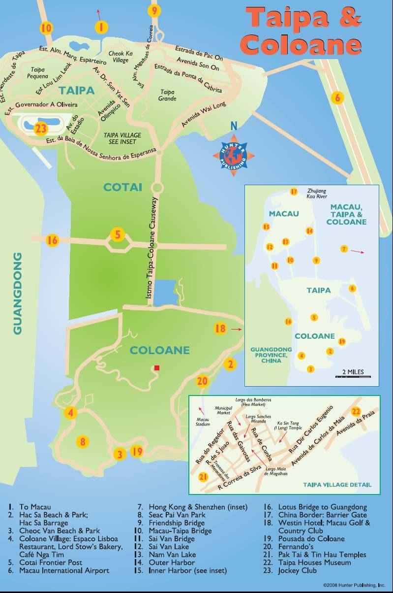 taipa Macau hartë